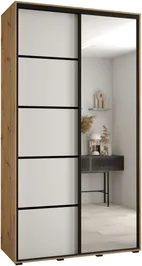 Szafa przesuwna z lustrem Davos 5 140 45 cm głębokości