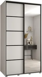 Szafa przesuwna z lustrem Davos 5 140 60 cm głębokości