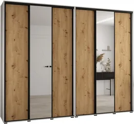 Vysoká šatní skříň s posuvnými dveřmi Davos 3 300, hloubka 45 cm, výška 235,2 cm