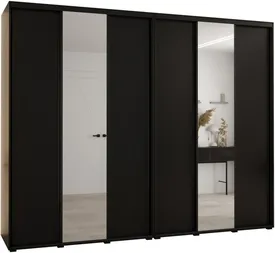 Vysoká šatní skříň s posuvnými dveřmi Davos 3 300, hloubka 60 cm, výška 235,2 cm
