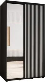 Šatní skříň s posuvnými dveřmi a zrcadlem Lanko 2 130, hloubka 60 cm