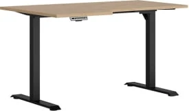 Rohový písací stôl 140 ľavý s elektrickým nastavením výšky do kancelárie a pracovne Space Office