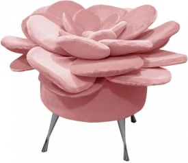 Extravagantní čalouněná podnožka do obývacího pokoje Flower