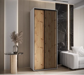 Šatní skříň s posuvnými dveřmi Sapporo 1 110, hloubka 45 cm