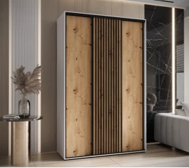 Šatní skříň s posuvnými dveřmi Sapporo 1 150, hloubka 45 cm