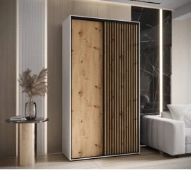 Šatní skříň s posuvnými dveřmi Sapporo 1 130, hloubka 60 cm