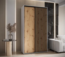 Šatní skříň s posuvnými dveřmi Sapporo 1 140, hloubka 60 cm