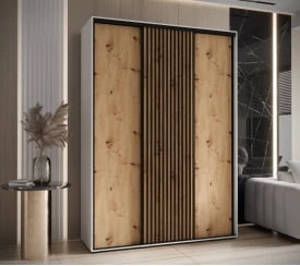 Šatní skříň s posuvnými dveřmi Sapporo 1 170, hloubka 60 cm