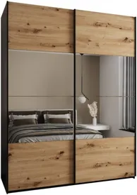 Posuvná skříň se zrcadlem Lux 4 200