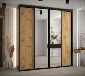 Szafa przesuwna z lustrem wysoka Davos 3 230 głębokość 45 cm