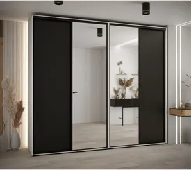 Szafa przesuwna z lustrem wysoka Davos 3 270 głębokość 45 cm