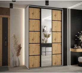 Szafa przesuwna z lustrem Cannes 5 150 45 cm głębokości