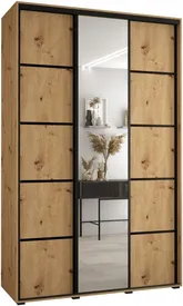 Szafa przesuwna z lustrem Cannes 5 160 45 cm głębokości