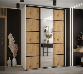 Szafa przesuwna z lustrem Cannes 5 170 60 cm głębokości