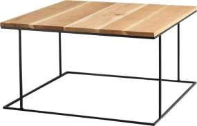 Konferenční stolek na kovových rámech 80 Walt Solid Wood