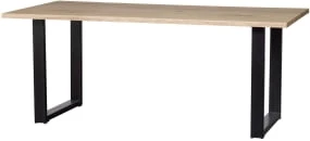 Stół dębowy z nogą U 180x90 Tablo
