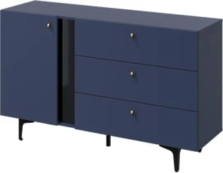 Jednodrzwiowa komoda z szufladami do salonu Colours
