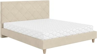 Łóżko tapicerowane Slim 160x200 ze stelażem i eleganckim zagłówkiem