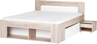 Łóżko 140 + 2 szafki nocne Milo