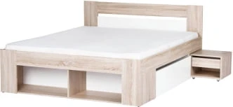 Łóżko 160 + 2 szafki nocne Milo