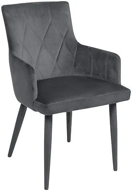 Wygodne krzesło tapicerowane z podłokietnikami do salonu Merlot