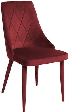 Eleganckie tapicerowane krzesło z przeszyciami Alvar