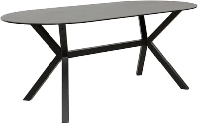 Duży nowoczesny stół na metalowych nogach do jadalni Apryl