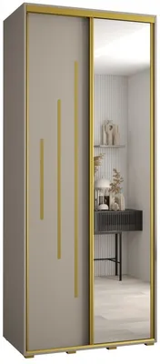 Skriňa s posuvnými dverami so zrkadlom Dakota 13 120 cm 45 cm hĺbky