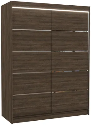 Skriňa s posuvnými dverami s LED osvetlením Luft 150