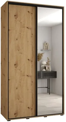 Skriňa s posuvnými dverami so zrkadlom vysoká Davos 3 140 hĺbka 45 cm
