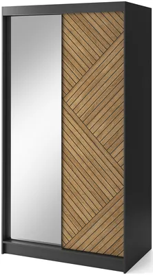 Skriňa s posuvnými dverami so zrkadlom Marrphy II 120 cm