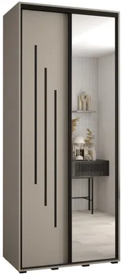 Skriňa s posuvnými dverami so zrkadlom Dakota 9 120 60 cm hĺbky