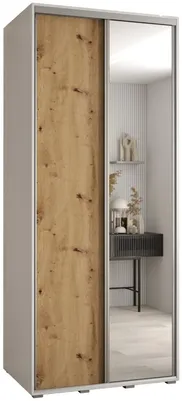 Posuvná skriňa so zrkadlom vysoká Davos 3 120 hĺbka 60 cm