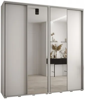 Skriňa s posuvnými dverami so zrkadlom vysoká Davos 3 230 hĺbka 45 cm