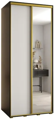Skriňa s posuvnými dverami so zrkadlom vysoká Davos 3 110 hĺbka 60 cm