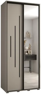 Posuvná skriňa so zrkadlom vysoká Dakota 13 110 cm 60 cm hĺbky