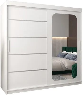 Skriňa s posuvnými dverami so zrkadlom Promo V2 200 cm