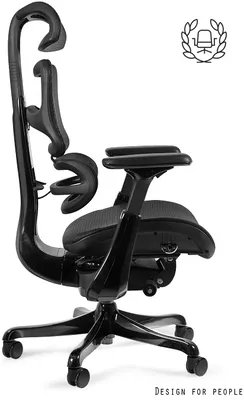 Otočné kreslo Ergothrone Black Gun