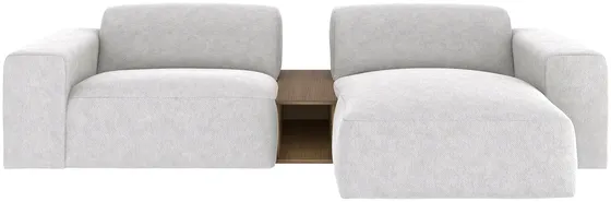 Pravá rozkladacia rohová sedacia súprava Tommy Table so stolíkom