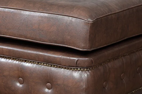 Taburet Chesterfield Oxford 75x70 cm