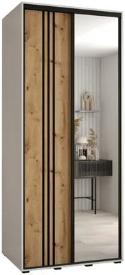 Skriňa s posuvnými dverami so zrkadlom Davos 7 110 cm 60 cm