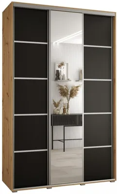 Skriňa s posuvnými dverami so zrkadlom Cannes 5 150 cm 45 cm hĺbky