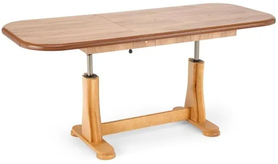 Rozkládací konferenčný stolík s nastaviteľnou výškou Tymon 2 do jedálne dub craft