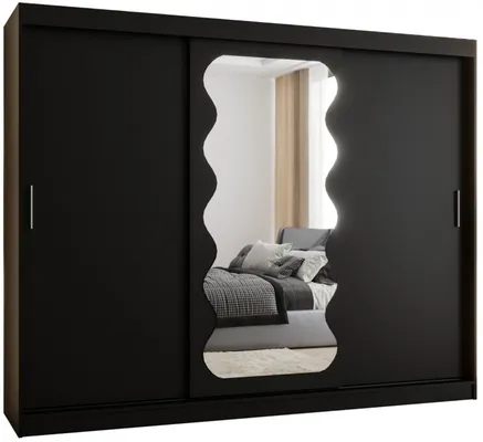 Skriňa s posuvnými dverami so zrkadlom Spoti 250 cm