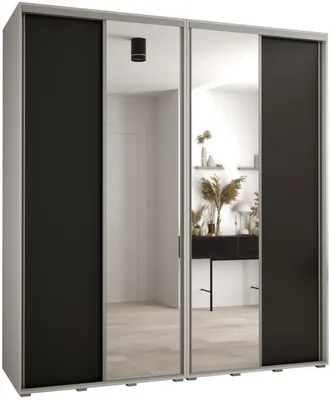Skriňa s posuvnými dverami so zrkadlom vysoká Davos 3 220 hĺbka 60 cm