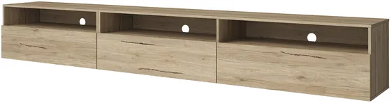 Designový TV stolek s výklopnými dvířky s možností zavěšení do obývacího pokoje Baros