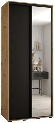 Skriňa s posuvnými dverami so zrkadlom vysoká Davos 3 120 hĺbka 45 cm