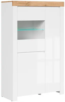 Třídveřová vitrína do obývacího pokoje nebo jídelny Holten