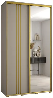Skriňa s posuvnými dverami so zrkadlom Dakota 7 130 cm 60 cm hĺbky