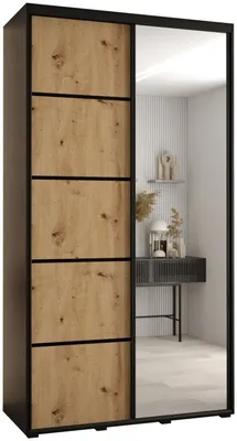 Skriňa s posuvnými dverami so zrkadlom Davos 5 130 cm 45 cm hĺbky